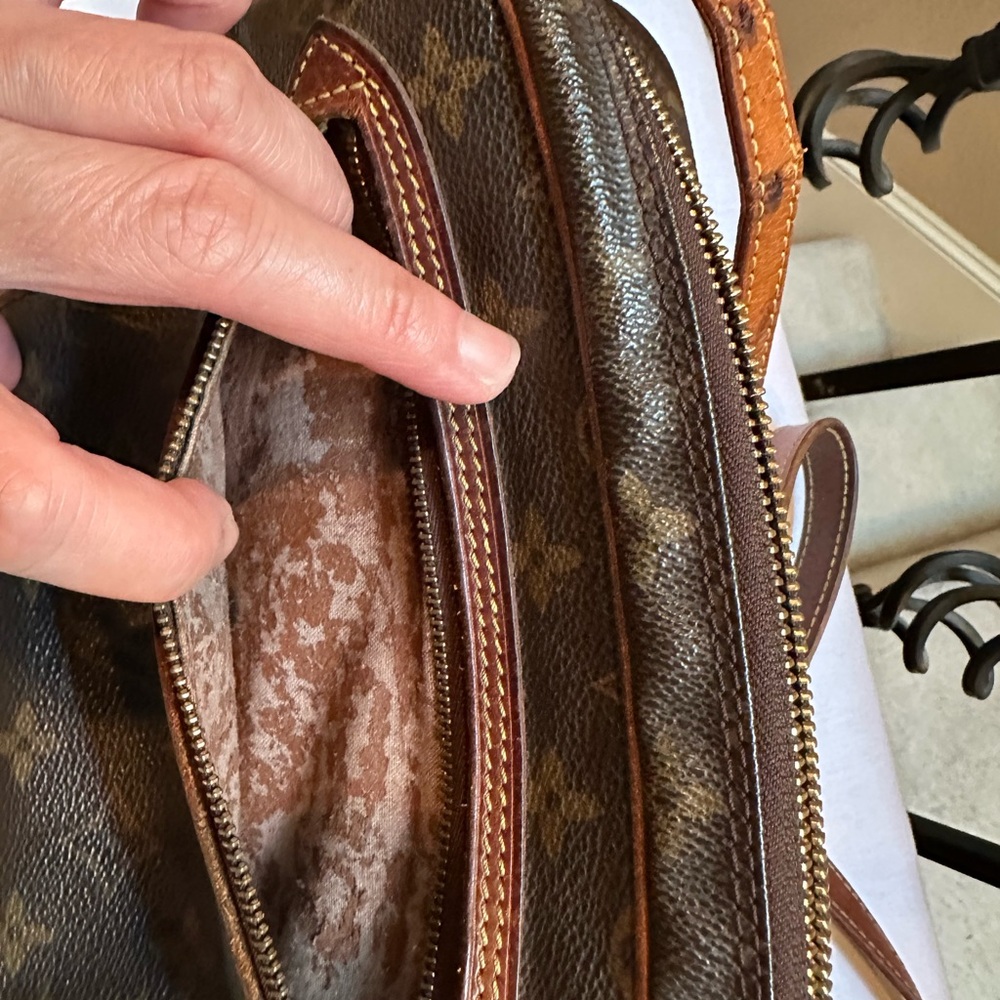 Authentic Louis Vuitton Monogram Clutch converted to Crossbody Bag - Picture 6 of 8